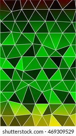 dark green pattern for a banner in a mosaic of triangles. origami. vector illustration. to design banners, flyers, business brochures