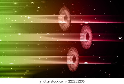 Dark green pink Light Abstract Technology background for computer graphic website and internet. stars, aura. beam.