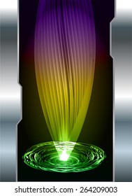 dark green pink purple color Light Abstract Technology background for computer graphic website internet and business. circuit. silver background. spiral, braid