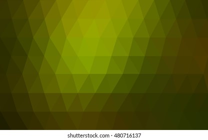 Dark green polygonal background. Creative illustration in halftone style with gradient. A new texture for your design.