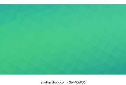 Dark green polygonal illustration, which consist of triangles. Geometric background in Origami style with gradient. Triangular design for your business in vector.