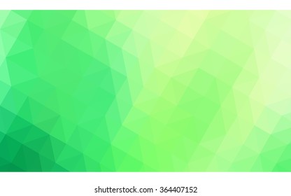 Dark green polygonal illustration, which consist of triangles. Geometric background in Origami style with gradient. Triangular design for your business in vector.