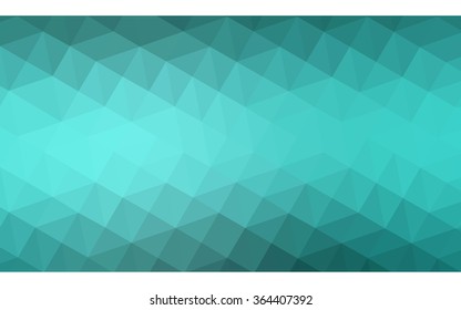 Dark green polygonal illustration, which consist of triangles. Geometric background in Origami style with gradient. Triangular design for your business in vector.