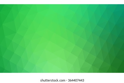 Dark green polygonal illustration, which consist of triangles. Geometric background in Origami style with gradient. Triangular design for your business in vector.