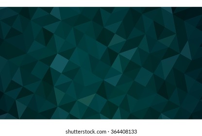 Dark green polygonal illustration, which consist of triangles. Geometric background in Origami style with gradient. Triangular design for your business in vector.