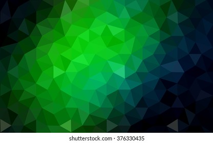 Dark green polygonal illustration, which consist of triangles. Geometric background in Origami style with gradient. Triangular design for your business. Dark green polygonal illustration, which consist of triangles. Geometric background in Origami style with gradient. Triangular design for your business.