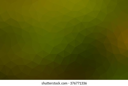 Dark green polygonal illustration, which consist of triangles. Geometric background in Origami style with gradient. Triangular design for your business.