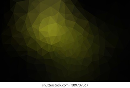 Dark green polygonal illustration, which consist of triangles. Geometric background in Origami style with gradient. Triangular design for your business.