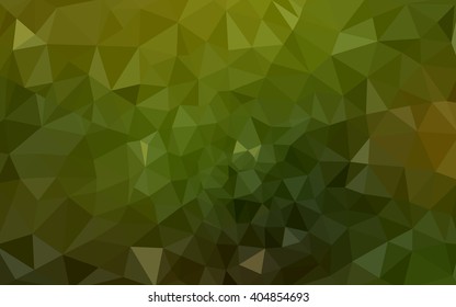 Dark green polygonal illustration, which consist of triangles. Geometric background in Origami style with gradient. Triangular design for your business.