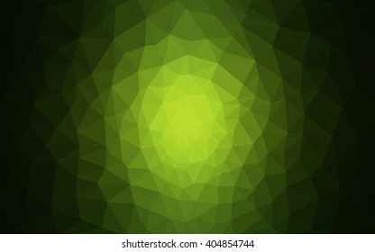 Dark green polygonal illustration, which consist of triangles. Geometric background in Origami style with gradient. Triangular design for your business.