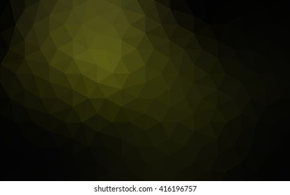 Dark green polygonal illustration, which consist of triangles. Geometric background in Origami style with gradient. Triangular design for your business.