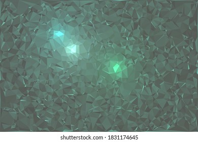 Dark Green Polygonal Mosaic Background, Creative Design Templates