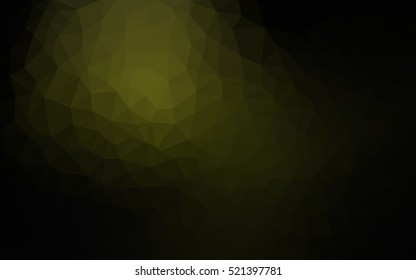 Dark green polygonal pattern. Glitter abstract illustration with an elegant design. A completely new design for your business.
