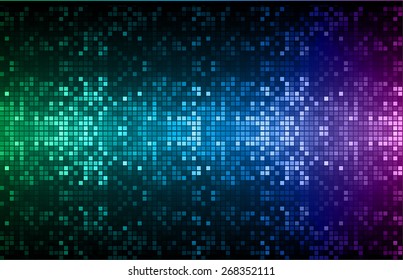 Dark green purple blue color Light Abstract pixels Technology background for computer graphic website internet. circuit board. text box. Mosaic, table