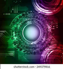 Dark green purple red Light Abstract Technology background for computer graphic website internet. circuit.