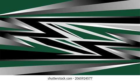 Arte vectorial de la franja de carreras verde oscuro