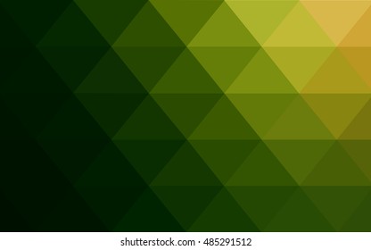 Dark green, red abstract mosaic pattern. Creative illustration in halftone style with gradient. The best triangular design for your business.