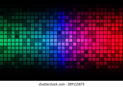 Dark green red blue color Light Abstract pixels Technology background for computer graphic website internet. mosaics. Table, point. dot
