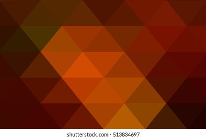 Dark green, red blurry triangle pattern. A completely new color illustration in a vague style. A completely new template for your business design.