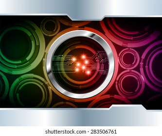 dark green red pink color Light Abstract Technology background for computer graphic website internet and business. circuit. vector illustration. abstract digital . silver.