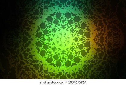 Dark Green, Red vector abstract doodle pattern. Creative illustration in blurred style with doodles made by child. The best blurred design for your business.