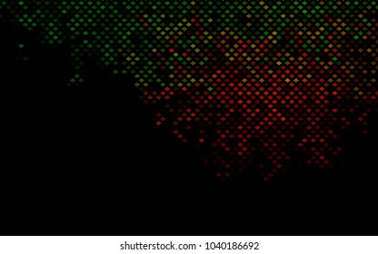 Dark Green, Red vector abstract textured polygonal background. Blurry rectangular design. The pattern with repeating rectangles can be used for background.
