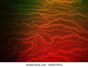 Dark Green, Red vector abstract doodle texture. Doodles on blurred abstract background with gradient. Brand-new design for your business.