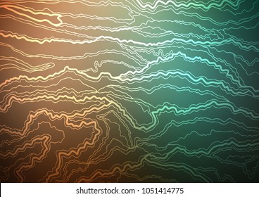 Dark Green, Red vector abstract doodle template. Modern geometrical abstract illustration with doodles. Hand painted design for web, wrapping, wallpaper.