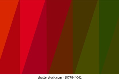 Dark Green, Red vector abstract mosaic pattern. Creative geometric illustration in Origami style with gradient. Brand-new design for your business.