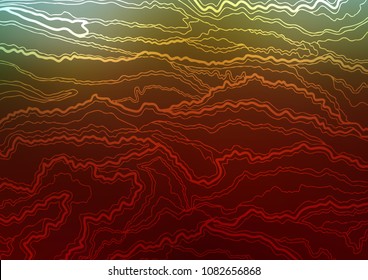 Dark Green, Red vector abstract doodle pattern. Glitter abstract illustration with doodles and Zen tangles. The pattern can be used for wallpapers and coloring books.