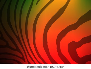 Dark Green, Red vector abstract doodle background. Geometric doodle illustration in Origami style with gradient. Hand painted design for web, wrapping, wallpaper.