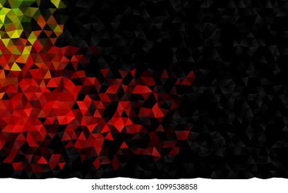 Dark Green, Red vector abstract polygonal pattern. Creative geometric illustration in Origami style with gradient. A new texture for your design.