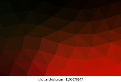 Dark Green, Red vector abstract polygonal abstract polygonal. Brand new colored illustration in blurry style with gradient. The elegant pattern can be used as part of a brand book.