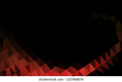 Dark Green, Red vector abstract mosaic background. A vague abstract illustration with gradient. The elegant pattern can be used as part of a brand book.