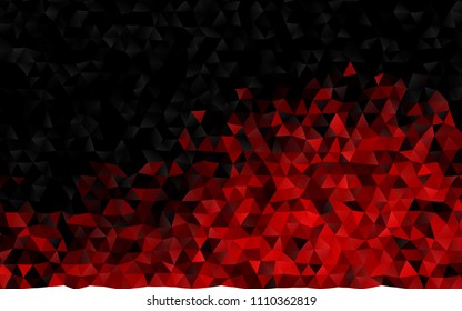 Dark Green, Red vector abstract polygonal template. Glitter abstract illustration with an elegant design. The template can be used as a background for cell phones.