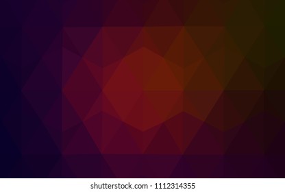 Dark Green, Red vector abstract polygonal background. A completely new color illustration in a polygonal style. Pattern for a brand book's backdrop.