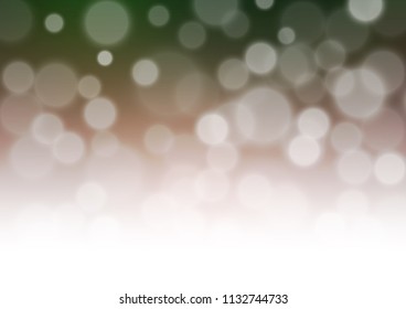 Dark Green, Red vector abstract blurred template. A completely new color illustration in a bokeh style. A new texture for your design.