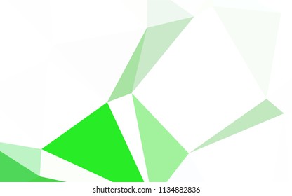 Dark Green, Red vector abstract polygonal background. A sample with polygonal shapes. Triangular pattern for your design.
