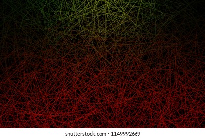 Dark Green, Red vector abstract colorful background, which consist of triangles. Pattern with colored triangles on white background.