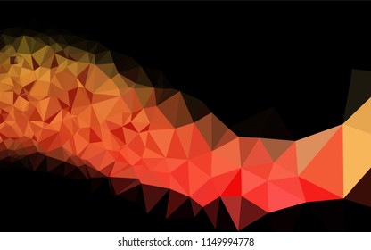 Dark Green, Red vector abstract polygonal layout. Shining colored illustration in a Brand new style. A new texture for your design.