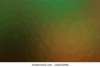 Dark Green, Red vector abstract mosaic backdrop. Glitter abstract illustration with an elegant design. The textured pattern can be used for background.