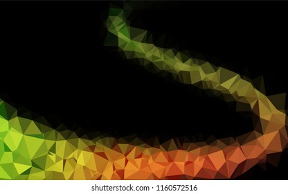 Dark Green, Red vector abstract mosaic background. Glitter abstract illustration with an elegant design. The polygonal design can be used for your web site.
