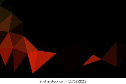 Dark Green, Red vector abstract polygonal layout. An elegant bright illustration with gradient. The textured pattern can be used for background.