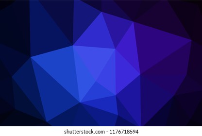 Dark Green, Red vector abstract mosaic backdrop. Creative illustration in halftone style with triangles. Best triangular design for your business.