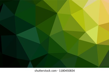 Dark Green, Red vector abstract mosaic background. Polygonal abstract illustration with gradient. A new texture for your web site.