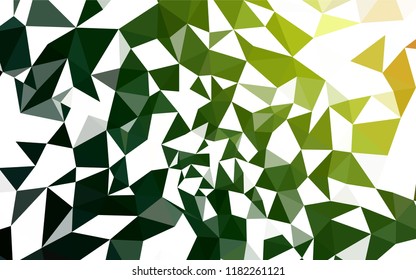 Dark Green, Red vector abstract mosaic backdrop. A sample with polygonal shapes. Textured pattern for your backgrounds.