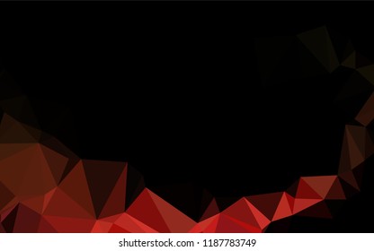 Dark Green, Red vector abstract polygonal cover. Colorful abstract illustration with gradient. Brand new design for your business.