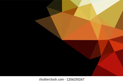 Dark Green, Red vector abstract polygonal layout. Geometric illustration in Origami style with gradient.  The polygonal design can be used for your web site.