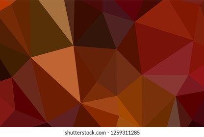 Dark Green, Red vector abstract mosaic background. A sample with polygonal shapes. Best triangular design for your business.