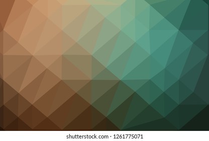Dark Green, Red vector abstract mosaic backdrop. Brand new colorful illustration in with gradient. Polygonal design for your web site.